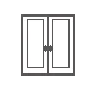 شباك uPVC مفصلي