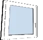 شباك uPVC قلاب ومفصلي (Tilt & Turn)